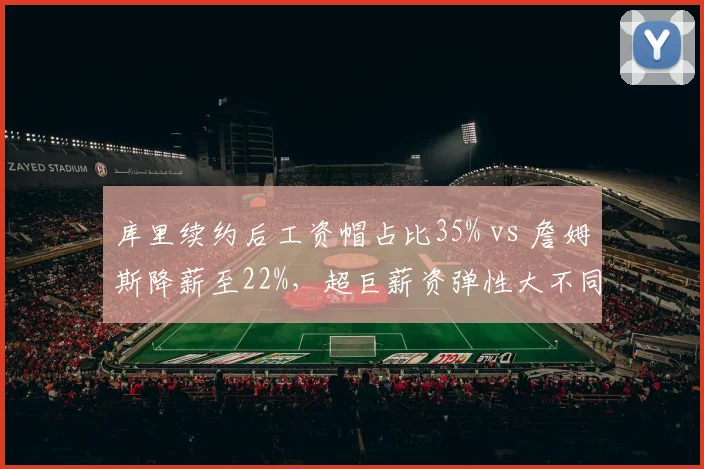 库里续约后工资帽占比35% vs 詹姆斯降薪至22%，超巨薪资弹性大不同
